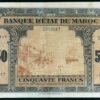 50 Francs - Banque d'État du Maroc - Impressions américaines (1943)