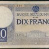 10 Francs – Banque d’État du Maroc – 6-3-41