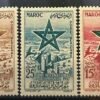 Maroc – N° 103 à 105 – Série complète MNH** – Année 1957 – Cote 9 €.