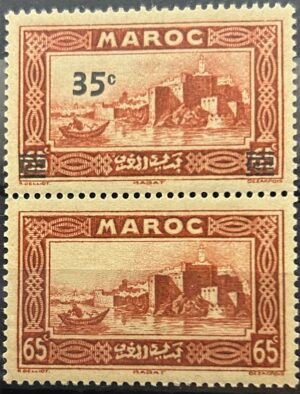 Maroc – N°161a – Neuf Sans Charnière – Année 1939-40 – Cote 4 €.