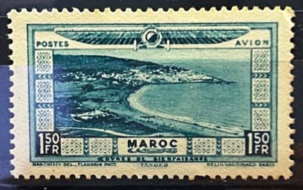 Maroc – N° 12 à 21 – Série complète – Année 1928 – Cote 110 €.