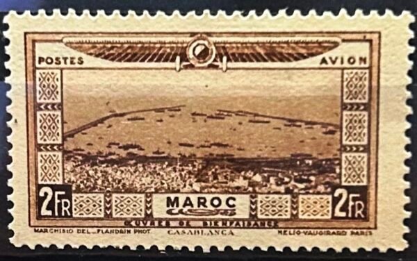 Maroc – N° 12 à 21 – Série complète – Année 1928 – Cote 110 €.