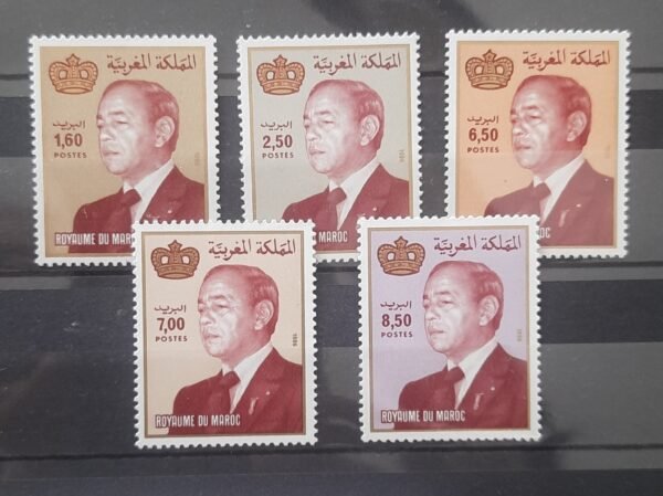 Maroc – Série de 5 Timbres N° 1021-1025 Neuf Sans Charnière – Année 1987 – Cote 9 €