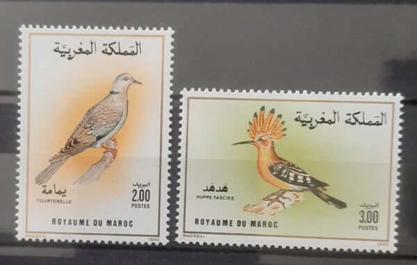 Maroc – Série de 2 Timbres N° 1086 et 1087 Neuf Sans Charnière – Année 1990 – Cote 4,20 €