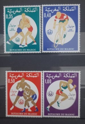 Maroc – Série de 4 Timbres N° 765-768 Neuf Sans Charnière – Année 1976 – Cote 5 €