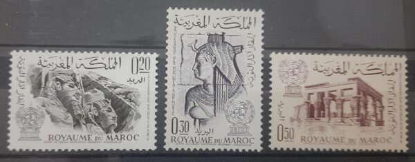 Maroc – Série de 3 Timbres N°461-463 - Neuf Sans Charnière – Année 1963 – Cote 2.10 €