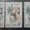 Maroc – Série de 3 Timbres N°431-433 - Neuf Sans Charnière – Année 1962 – Cote 3.60 €