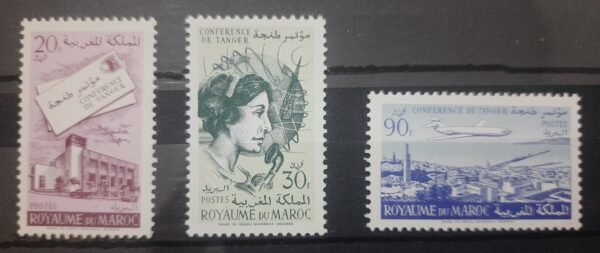 Maroc – Série de 3 Timbres N°424-426 - Neuf Sans Charnière – Année 1961 – Cote 3 €