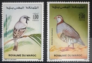 Maroc – Série de 2 Timbres N° 1043 et 1044 – Neuf Sans Charnière – Année 1987 – Cote 6 €