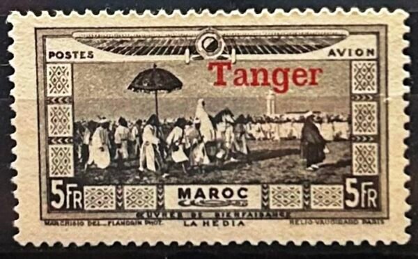 Maroc – N° 21 à 31 – Série complète – Année 1928 – Cote 110 €.