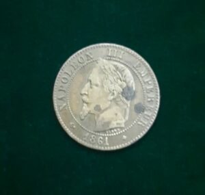 2 centimes Napoléon III - France - 1861