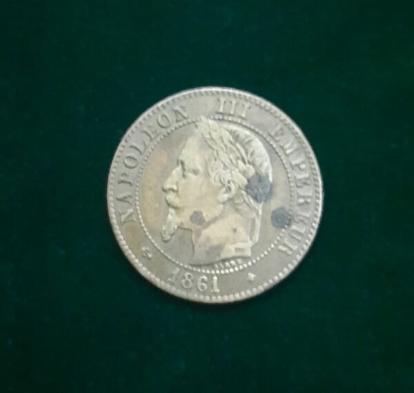 2 centimes Napoléon III - France - 1861