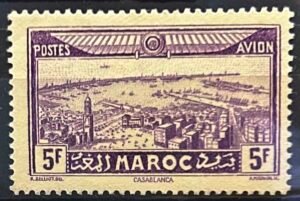 Maroc – N°38 – MH* – Année 1933 – Cote 7 €.
