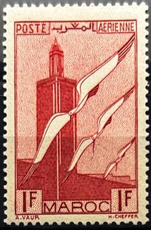 Maroc – N°44 – MNH** – Année 1939-40 – Cote 0,50 €.