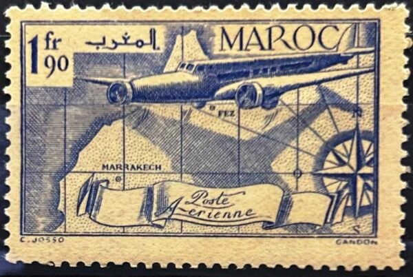 Maroc – N°45 – MNH** – Année 1939-40 – Cote 0,75 €.