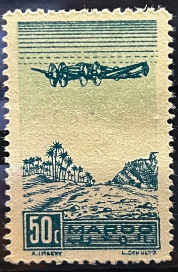 Maroc – N° 50 à 55 – Série complète MNH** – Année 1944 – Cote 13 €.