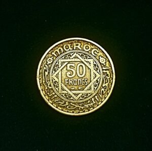 50 Francs Maroc – Mohamed V – Date 1371 (1952)