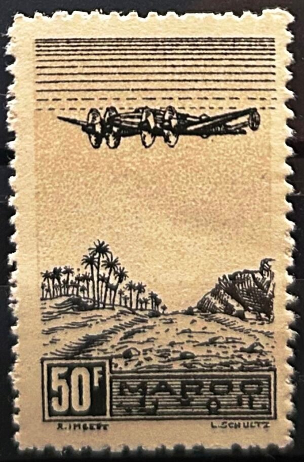 Maroc – N° 50 à 55 – Série complète MNH** – Année 1944 – Cote 13 €.