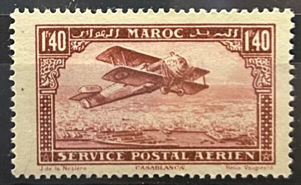 Maroc – N°08 – MH* – Année 1922-27 – Cote 4,50 €.