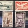 Maroc – N° 85 à 88 – Série complète MNH** – Année 1952 – Cote 16,50 €.