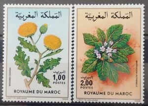 Maroc – Série de 2 timbres N° 1008 et 1009 – Neuf Sans Charnière – Année 1986 – Cote 7 €