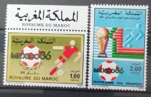 Maroc – Série de 2 timbres N° 1005 et 1006 – Neuf Sans Charnière – Année 1986 – Cote 3 €