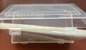 100 Pochettes transparentes pour billets de banque avec boite